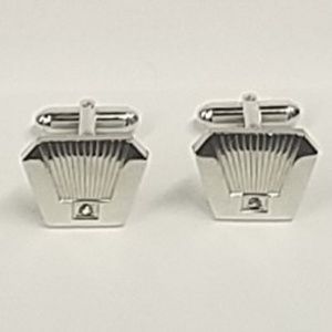 VINTAGE ANSON SILVER DIAMOND CUFFLINKS